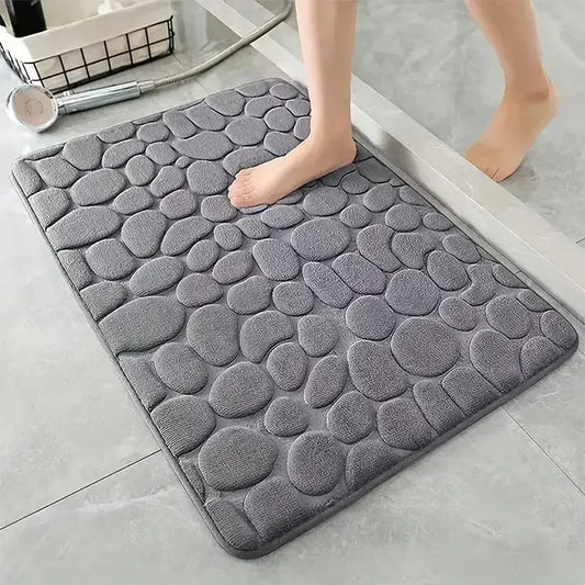 Tapis de salle de bain 3D antidérapant - Absorbant et lavable