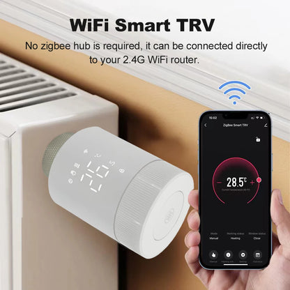 Actionneur Thermostatique Intelligent WiFi – Compatible Alexa & Google Home